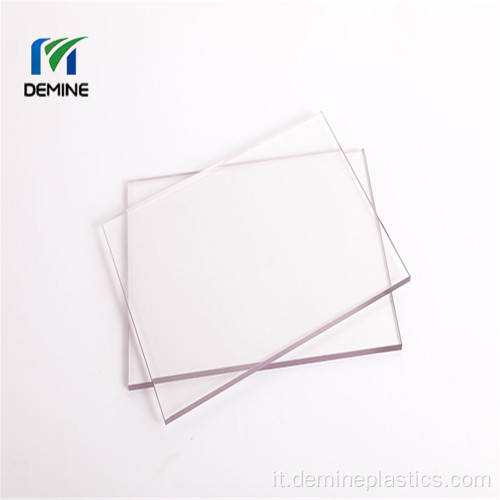 Foglio di policarbonato trasparente per pellicola protettiva per pad